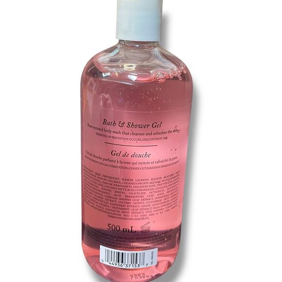 Crabtree & Evelyn Rosewater Bath & Shower Gel 16.9 oz Large 500mL Pink Dent - Picture 8 of 12